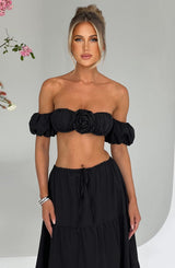 Fioreclo Carmen Top in Black