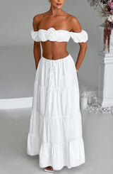 Fioreclo Carmen Top in Ivory