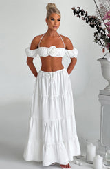 Fioreclo Carmen Top in Ivory