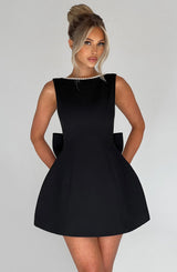 Fioreclo Carys Mini Dress in Black