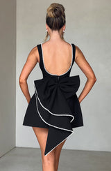 Fioreclo Carys Mini Dress in Black