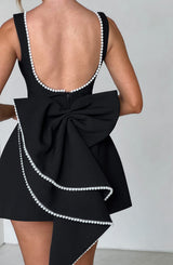 Fioreclo Carys Mini Dress in Black