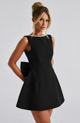 Fioreclo Carys Mini Dress in Black