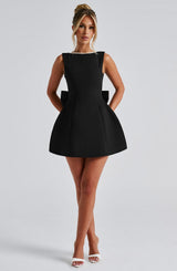 Fioreclo Carys Mini Dress in Black