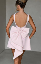 Fioreclo Carys Mini Dress in Blush