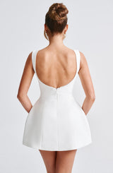 Fioreclo Carys Mini Dress in Ivory
