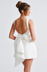 Fioreclo Carys Mini Dress in Ivory
