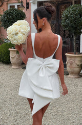 Fioreclo Carys Mini Dress in Ivory