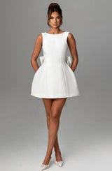 Fioreclo Carys Mini Dress in Ivory