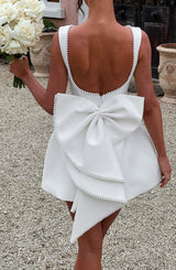 Fioreclo Carys Mini Dress in Ivory