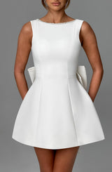 Fioreclo Carys Mini Dress in Ivory