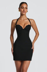 Fioreclo Cassara Mini Dress in Black
