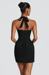 Fioreclo Cassara Mini Dress in Black