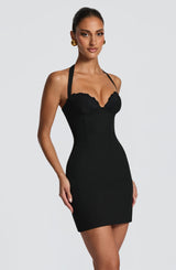 Fioreclo Cassara Mini Dress in Black