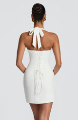 Fioreclo Cassara Mini Dress in Ivory