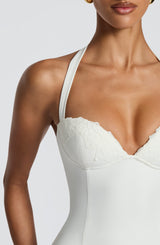 Fioreclo Cassara Mini Dress in Ivory