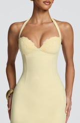 Fioreclo Cassara Mini Dress in Lemon