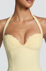 Fioreclo Cassara Mini Dress in Lemon