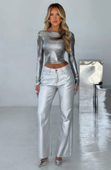Fioreclo Cassidine Pants in Silver