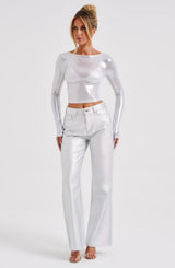 Fioreclo Cassidine Pants in Silver