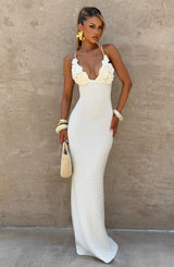 Fioreclo Celanya Maxi Dress in Ivory