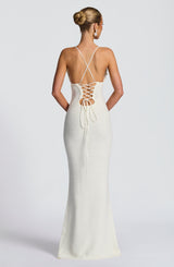 Fioreclo Celanya Maxi Dress in Ivory