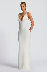 Fioreclo Celanya Maxi Dress in Ivory
