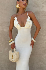 Fioreclo Celanya Maxi Dress in Ivory