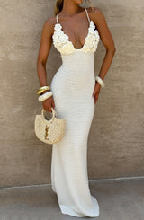 Fioreclo Celanya Maxi Dress in Ivory