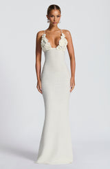 Fioreclo Celanya Maxi Dress in Ivory