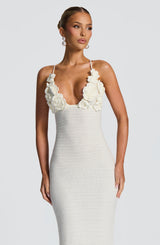 Fioreclo Celanya Maxi Dress in Ivory