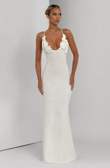 Fioreclo Celanya Maxi Dress in Ivory