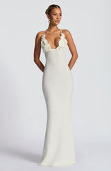 Fioreclo Celanya Maxi Dress in Ivory