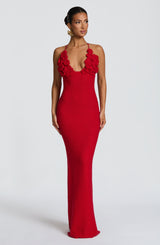 Fioreclo Celanya Maxi Dress in Red