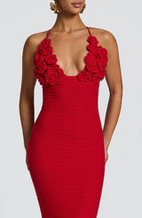 Fioreclo Celanya Maxi Dress in Red