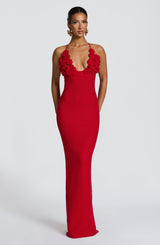 Fioreclo Celanya Maxi Dress in Red