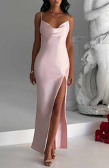 Fioreclo Celesta Maxi Dress in Blush