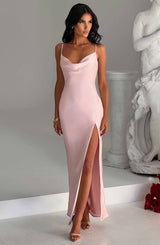 Fioreclo Celesta Maxi Dress in Blush