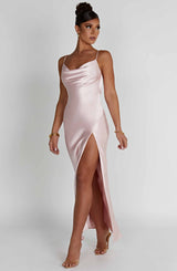Fioreclo Celesta Maxi Dress in Blush