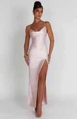 Fioreclo Celesta Maxi Dress in Blush