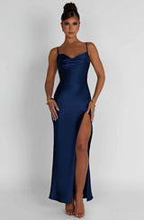 Fioreclo Celesta Maxi Dress in Navy