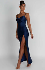 Fioreclo Celesta Maxi Dress in Navy
