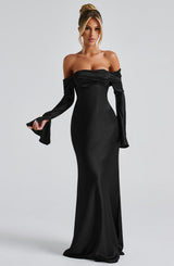Fioreclo Celeste Maxi Dress in Black