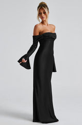 Fioreclo Celeste Maxi Dress in Black