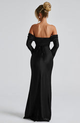 Fioreclo Celeste Maxi Dress in Black