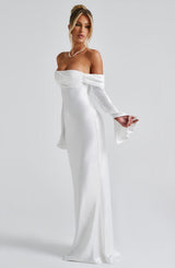 Fioreclo Celeste Maxi Dress in Ivory