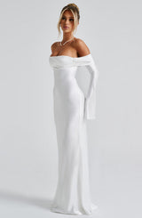 Fioreclo Celeste Maxi Dress in Ivory