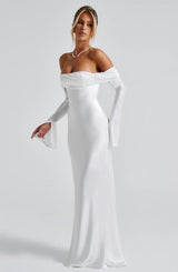 Fioreclo Celeste Maxi Dress in Ivory