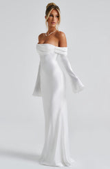 Fioreclo Celeste Maxi Dress in Ivory