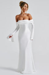 Fioreclo Celeste Maxi Dress in Ivory